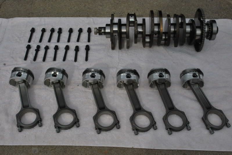 FS 12v VR6 JE Pistons, Crower Rods, Hardware, Balanced Crank